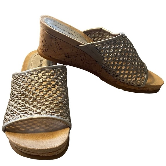 BARETRAPS - THE FLOSSY WEDGE SANDAL- NWT - SIZE 8.5 - METALLIC COLOR - S3 - Picture 8 of 15